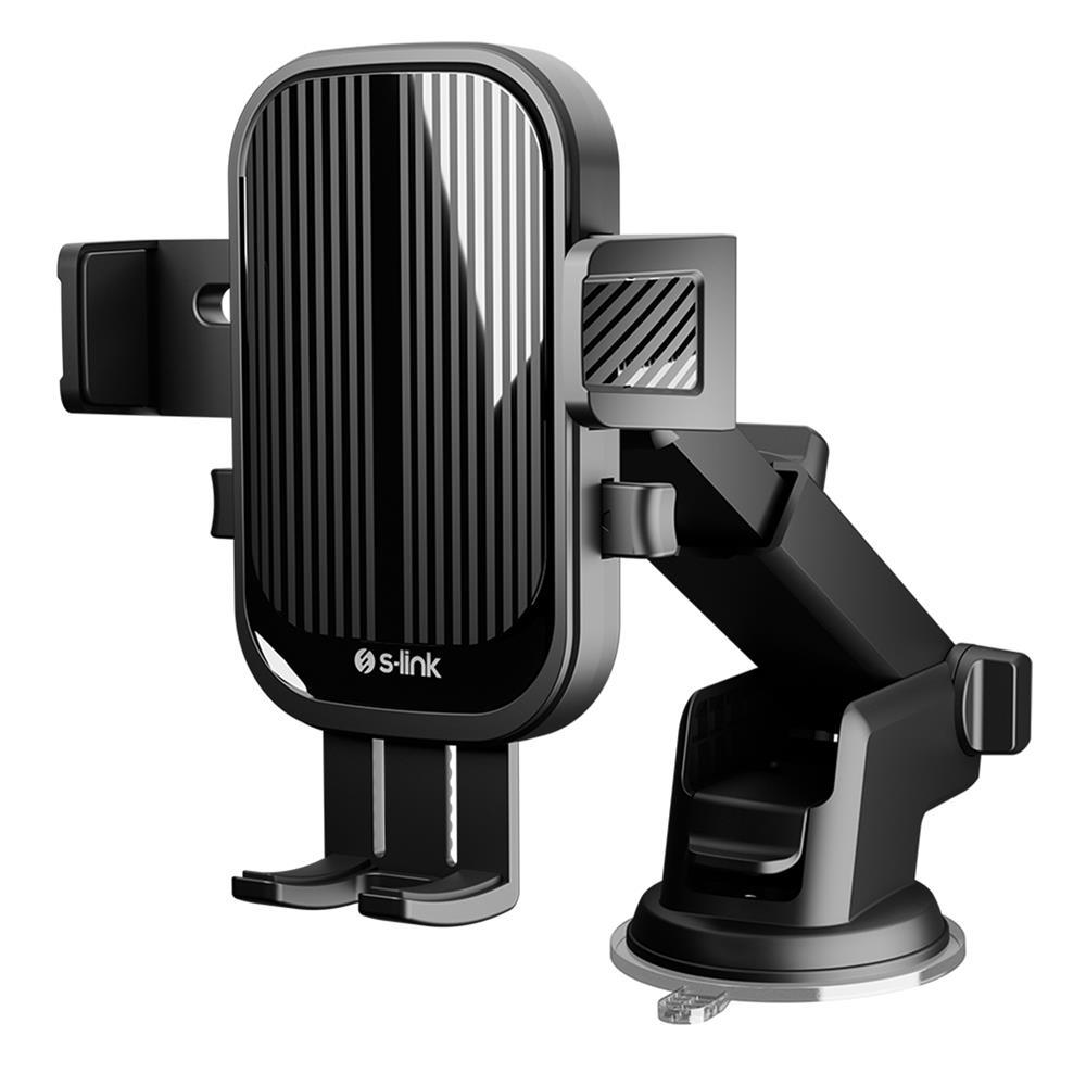 S-LİNKS-link SL-AT94 Universal Ayarlanabilir Siyah Araç Telefon Tutucu8680096138195