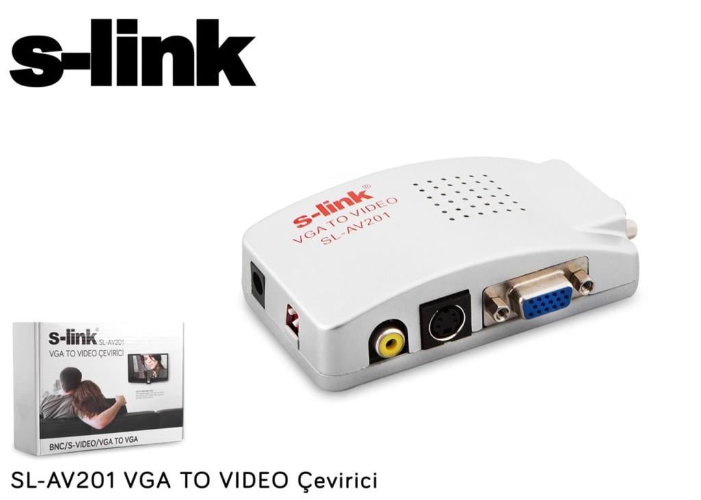 S-LİNKS-link SL-AV201 Vga To Video Converter8697671439684