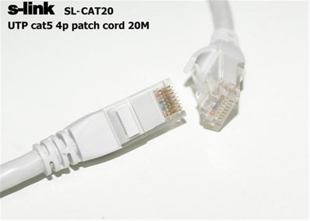 S-LinkS-link SL-CAT20 Cat5 20mt Gri Utp Patch Kablo8697671419112