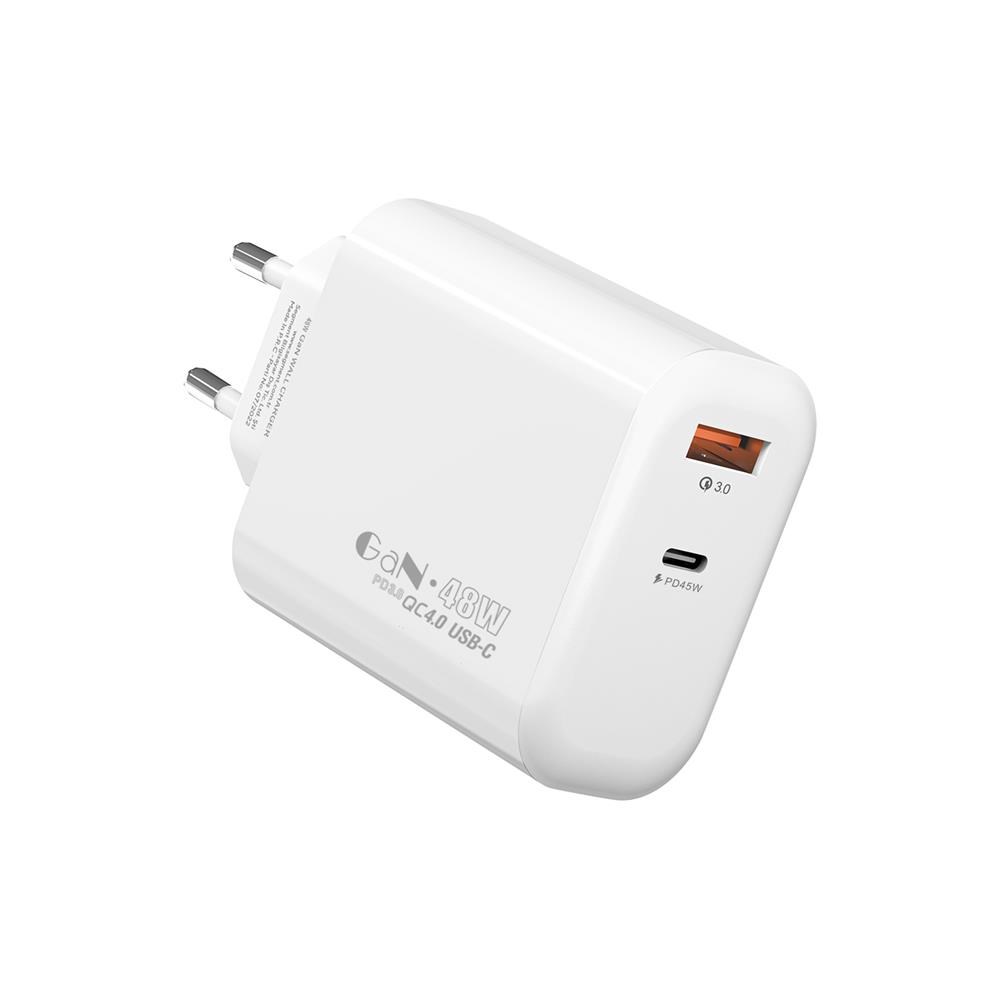 S-LinkS-link SL-EC69 GAN PD 65W - QC 18W Type USB-C +USB A Hızlı Beyaz EV-NOTEBOOK Şarj Adaptör8680096119781