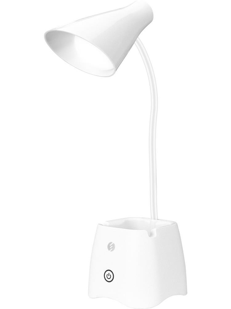 S-LİNKS-link SL-M9002 Usb Destekli Paslanmaz Çelik Beyaz Masa Üstü 12 SMD Ledli Okuma Lambası8680096135934