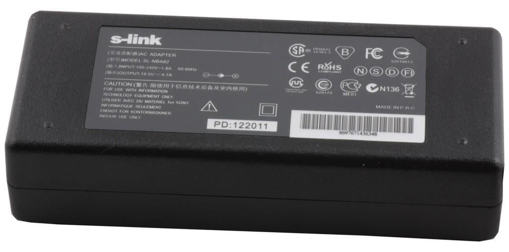 S-LİNKS-link SL-NBA82 90w 19.5v 4.7a 6.0-4.4 Notebook Adaptörü8697671436348