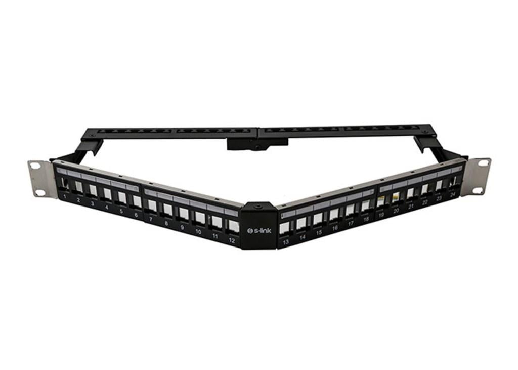 S-LİNKS-link  SL-P626 24lü Kolay Kullanımlı, FTP Boş V Şeklinde Patch Panel8680096093111