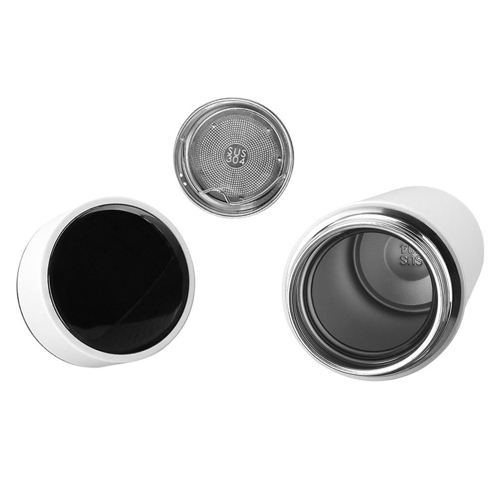 S-LİNKS-link SL-TM02 Mat Beyaz 450ML Iç 304 Dış 201 Termos Kupa-Bardak8680096125294