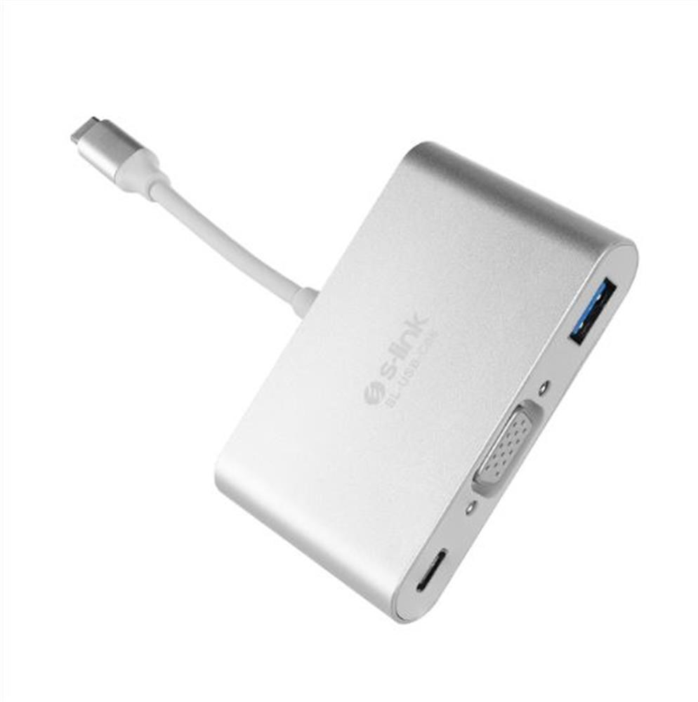 S-LinkS-link SL-USB-C66 Type-C to VGA+usb3.0+pd Kablo8680096040627