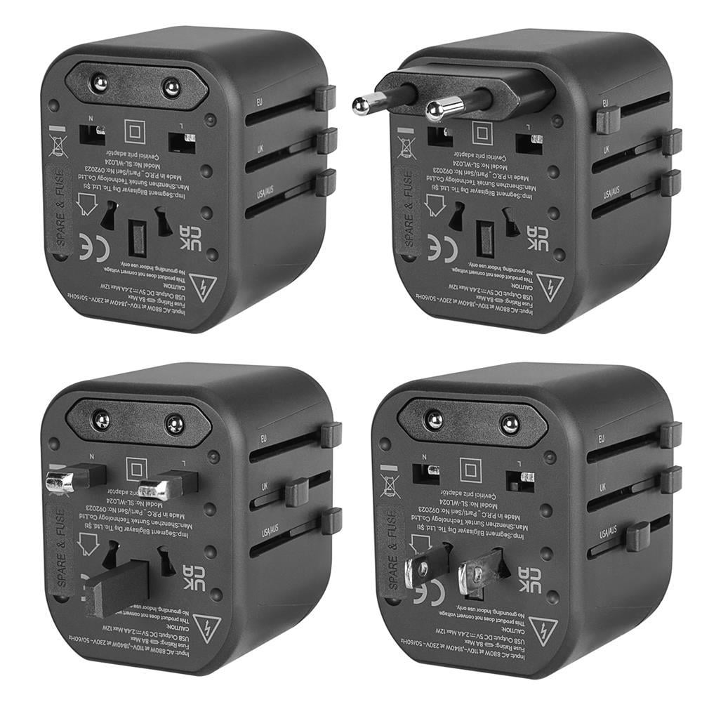 S-LİNKS-link SL-WL024 2-USB 2.4Aı 100-240V Universal Çevirici Priz Adaptör8680096126833