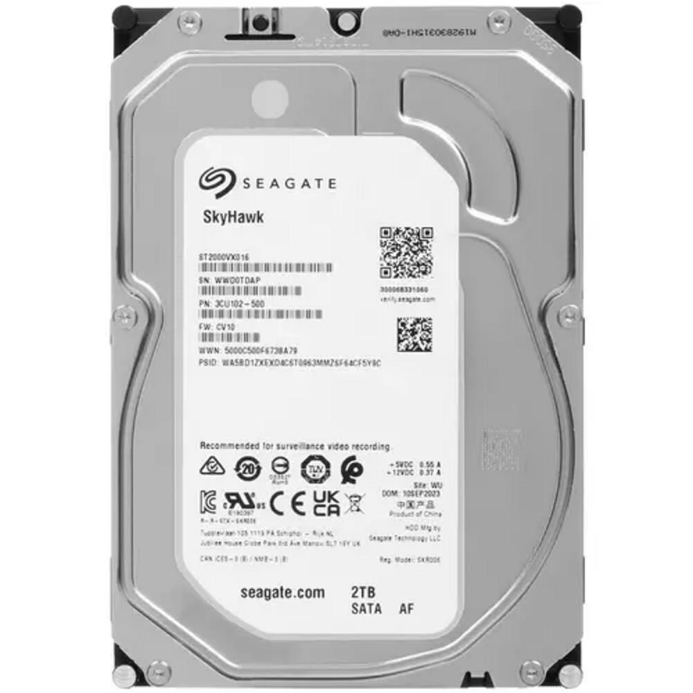 SEAGATESeagate 2TB ST2000VX016 5400Rpm 256MB Harddisk 7-24 Güvenlik Diski (İthalat)08697236917114