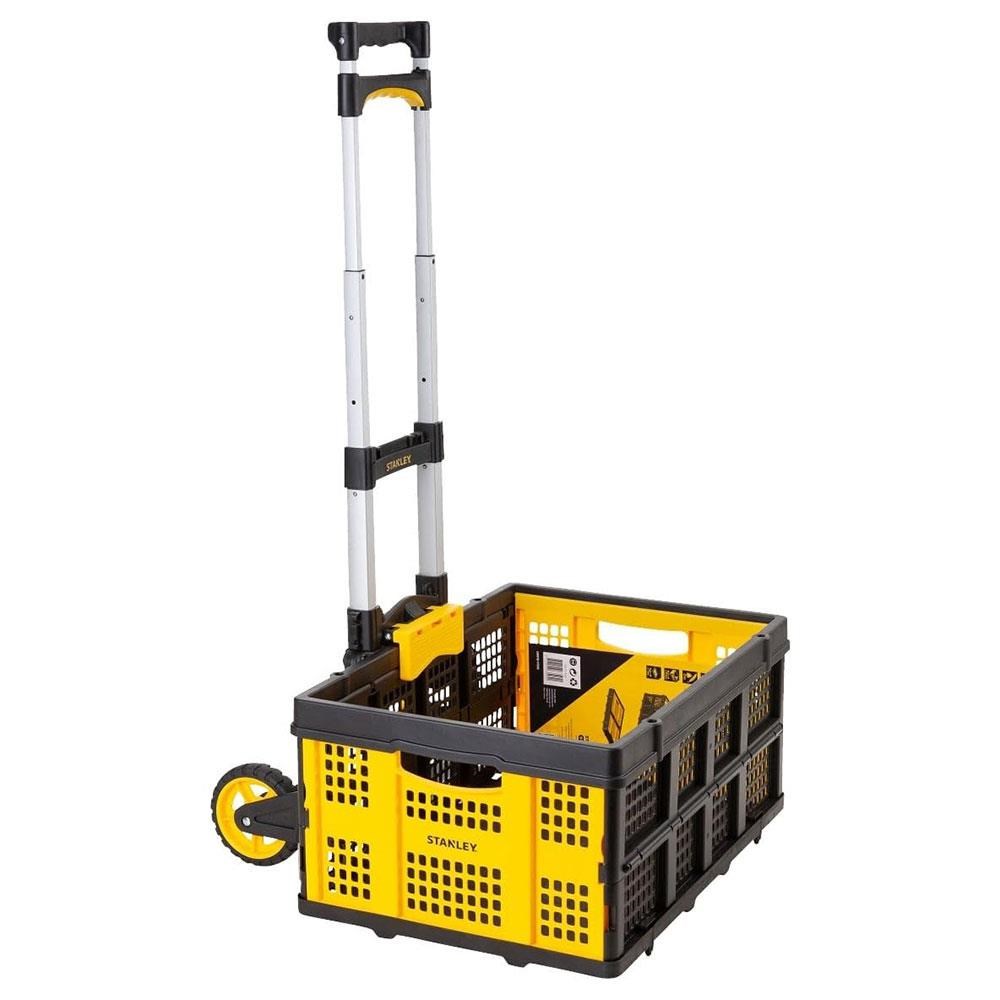 STANLEYStanley FT509 70Kg Katlanır Alüminyum El Arabası + FT505 25Kg Katlanır Çok Amaçlı Taşıma SepetiFT509