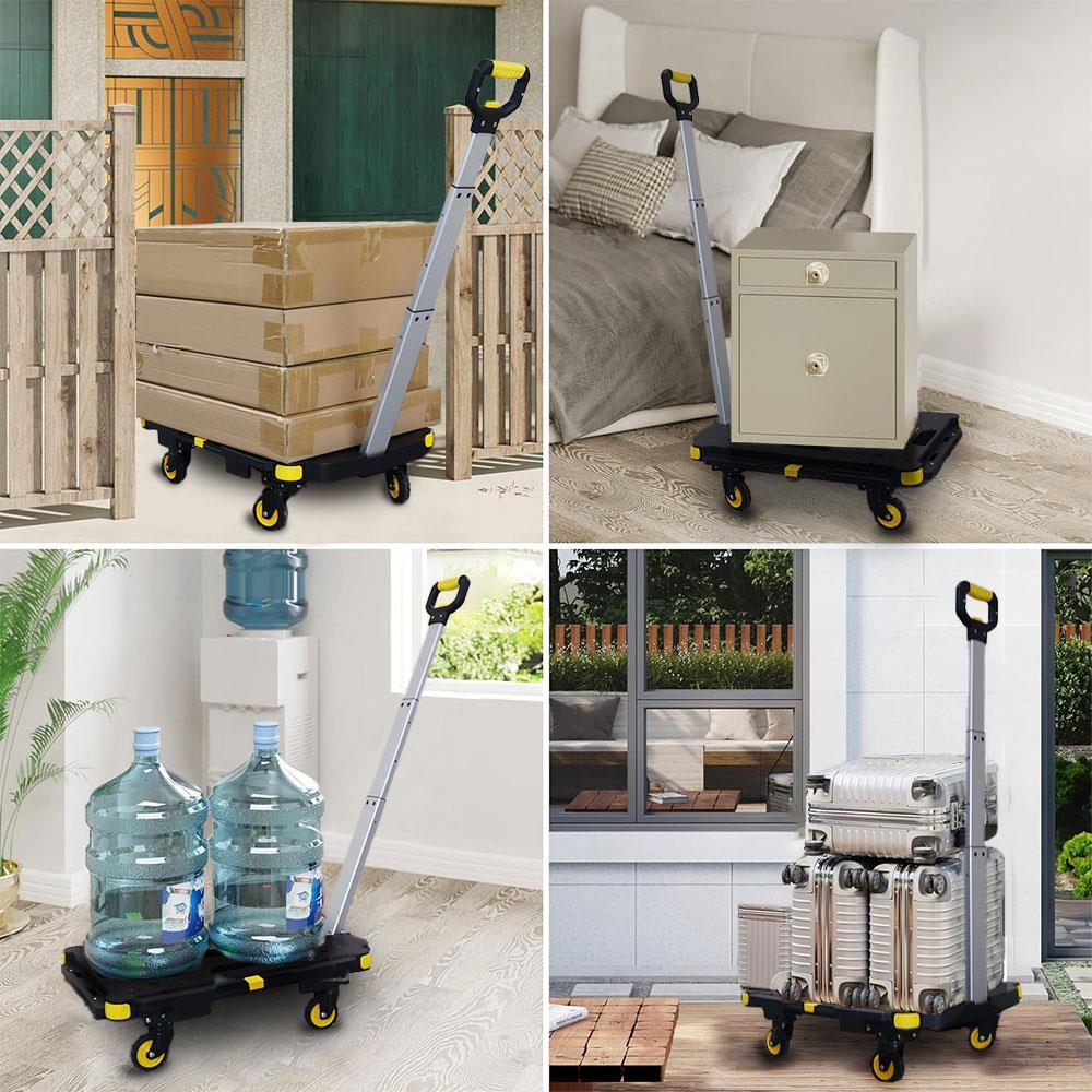 STANLEYSTANLEY PC532 137kg 62x45cm Dört Tekerli Çekme Kollu Yük ve Paket Taşıma ArabasıPC532