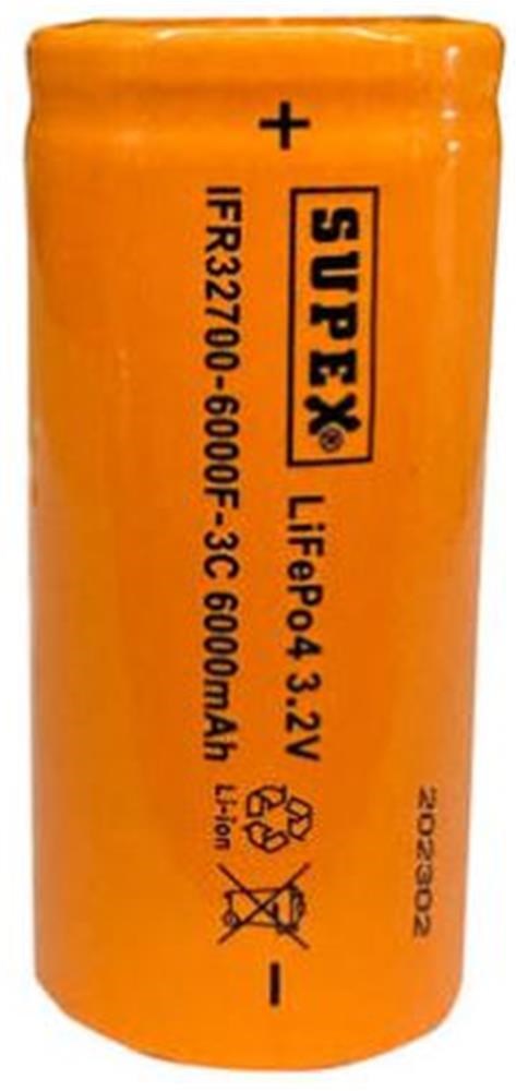 SUPEXSupex IFR32700-6000F-3C 3.2V Lityum İon Pil8698521886016