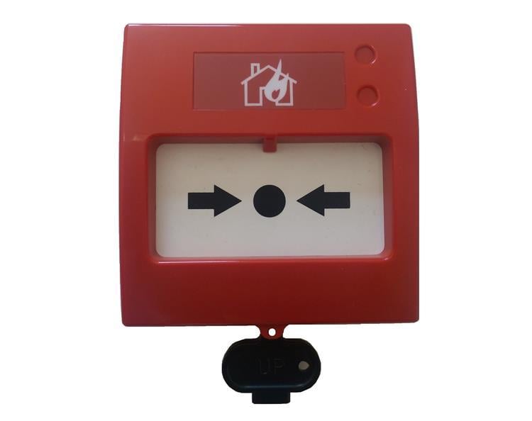 TeknimTeknim TFB-3168 Konvansiyonel Tekrar Kurulabilir Yangın Alarm Butonu, LED Göstergeli EN54-11 SertifikalıTFB-3168