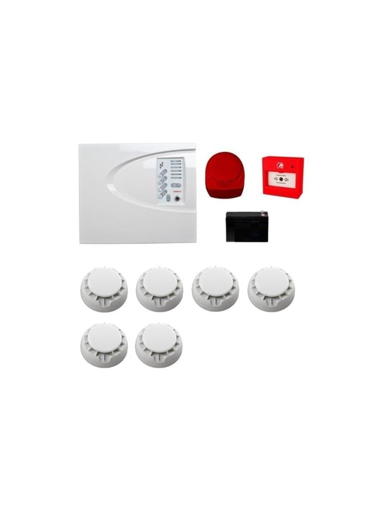 TeletekTeletek Konvansiyonel Sistem Yangın Alarm Seti 6 LıMAG2P6