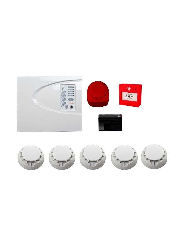 TeletekTeletek Konvansiyonel Sistem Yangın Alarm Seti 5 LiMAG2P5