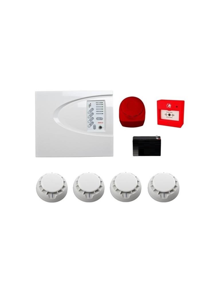 TeletekTeletek Konvansiyonel Sistem Yangın Alarm Seti 4 LüMAG2P4