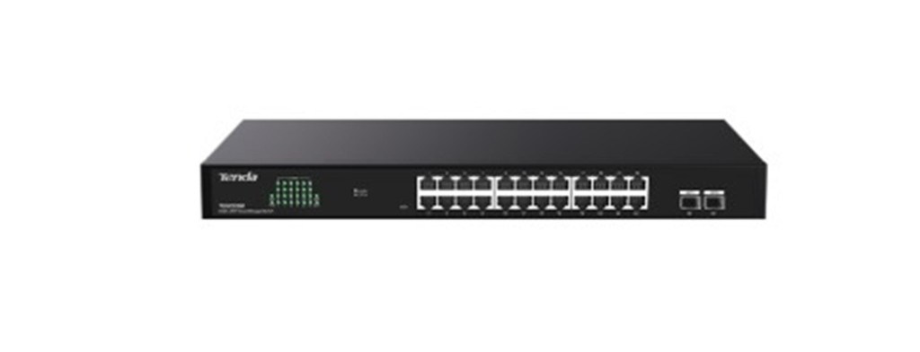 TENDATenda TEG2226F 24 Port 10-100-1000 + 2 Port SFP Switch Cloud Yönetilebilir Çelik Kasa Switch6932849450019