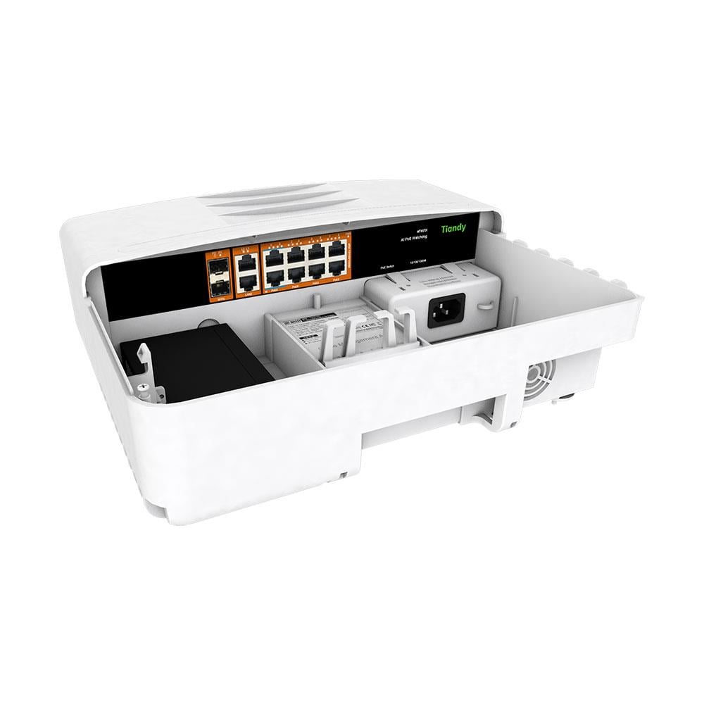 TiandyTiandy HPS-3008G-2G2SFP 8 Port Yönetilmeyen Dış ortam Su geçirmez AI POE SwitchHPS-3008G-2G2SFP