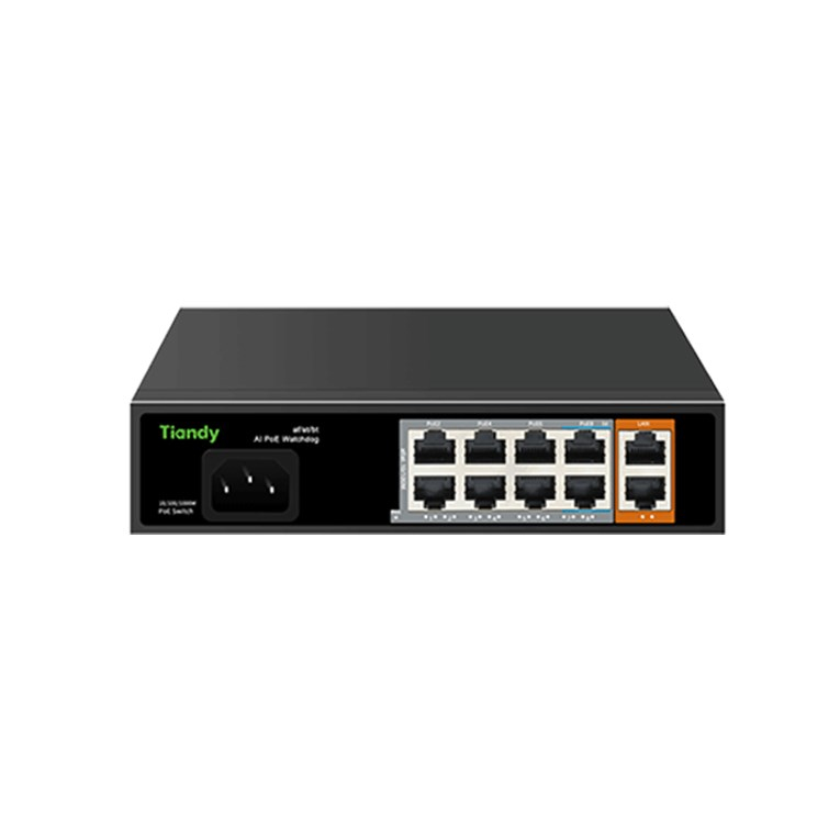 TiandyTiandy PS-1008E-2GI 8 Port Yönetilmeyen AI POE SwitchPS-1008E-2GI