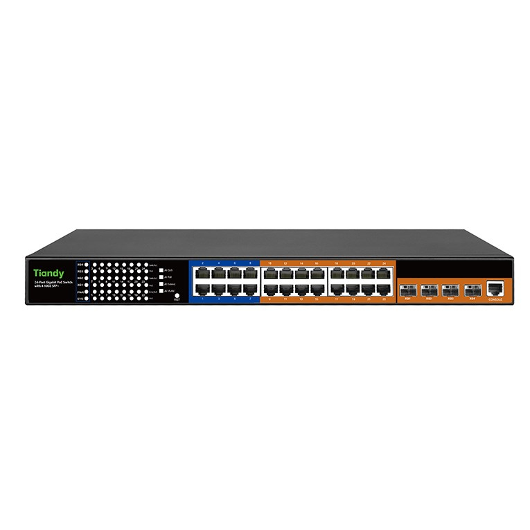 TiandyTiandy YPS-5024G-P-4SFP10-L3 10 Gigabit L3 yönetilebilir PoE switchYPS-5024G-P-4SFP10-L3