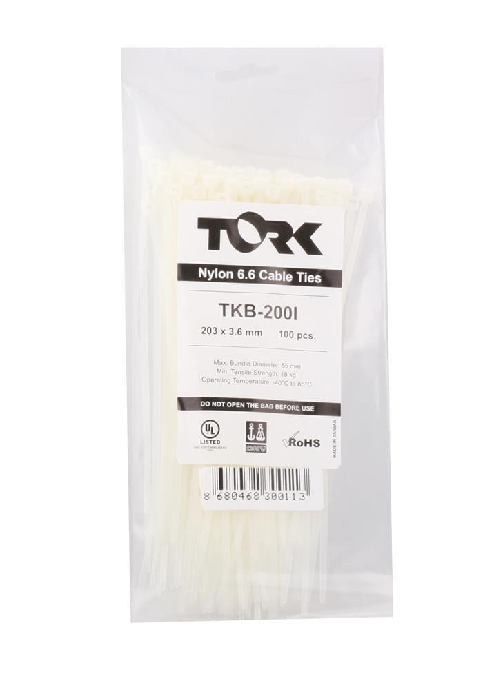 TORKTork TRK-370-7,5mm Beyaz 100lü Kablo Bağı (84874)8697464908298
