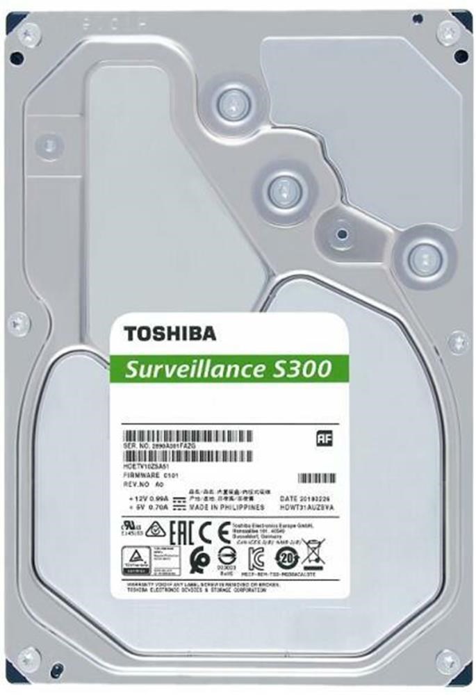 TOSHIBAToshiba 6TB HDWT860UZSVA 3.5 S300 5400RPM 256MB SATA3 Güvenlik 7-24 Harddisk4260557511879