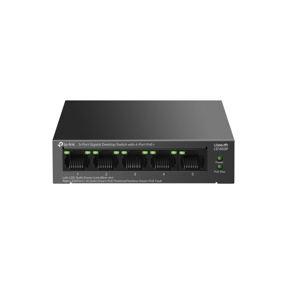 TP-LINKTp-Link LS105GP 4 Port Poe+ 10-100-1000 Mbps Switch Metal Kasa4895252504545