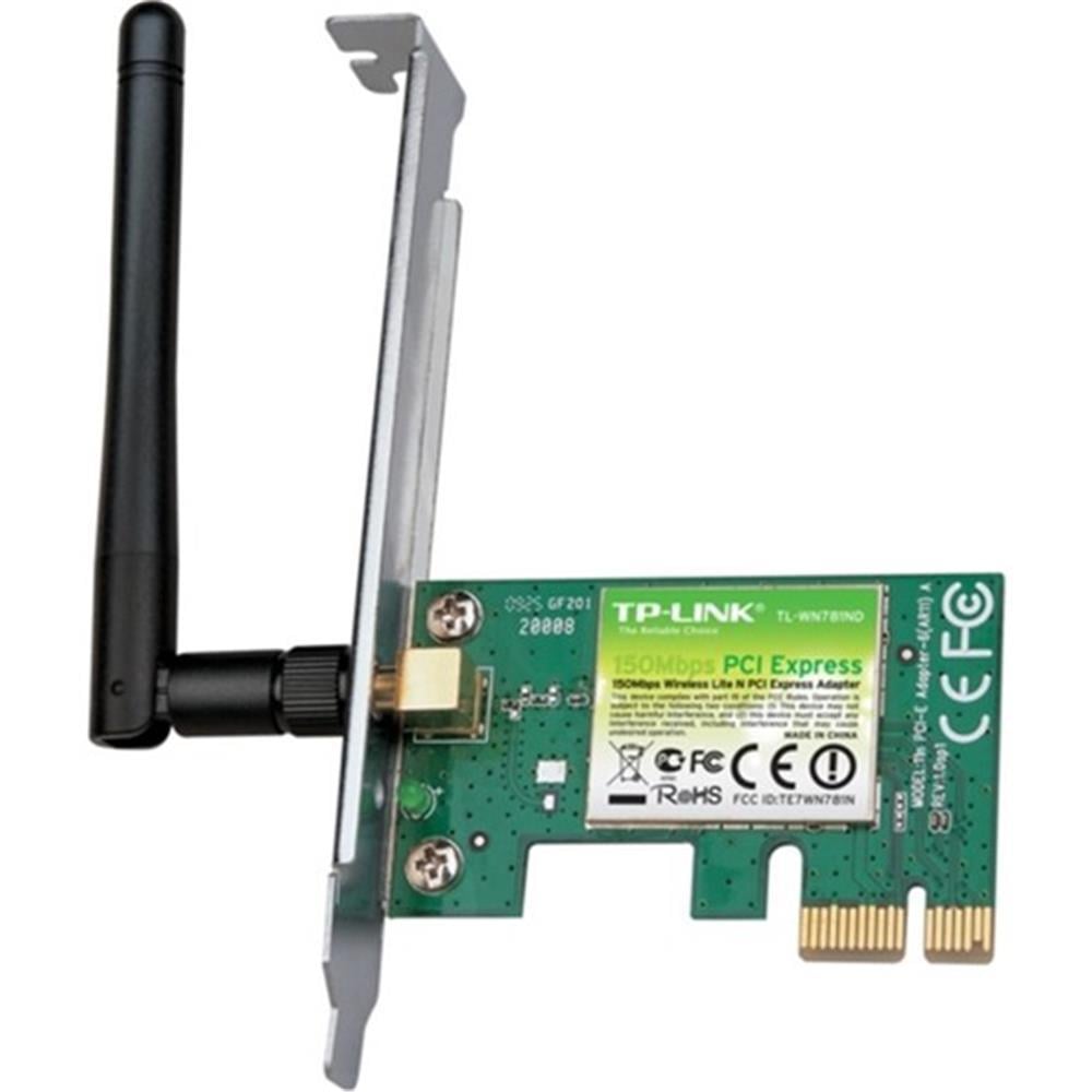 TP-LINKTp-Link TL-WN781ND 150 Mbps PCI Express Kablosuz Adaptör6935364050511