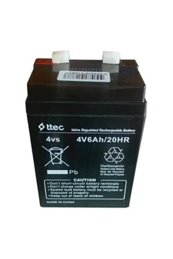 TTEC PLUSTtec 4V 6Ah Bakımsız Kuru Akü Işıldak Fener Akü8694470741895