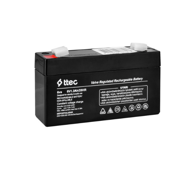 TTEC PLUSTtec 6V 1.3AH Bakımsız Kuru Akü8694470467313