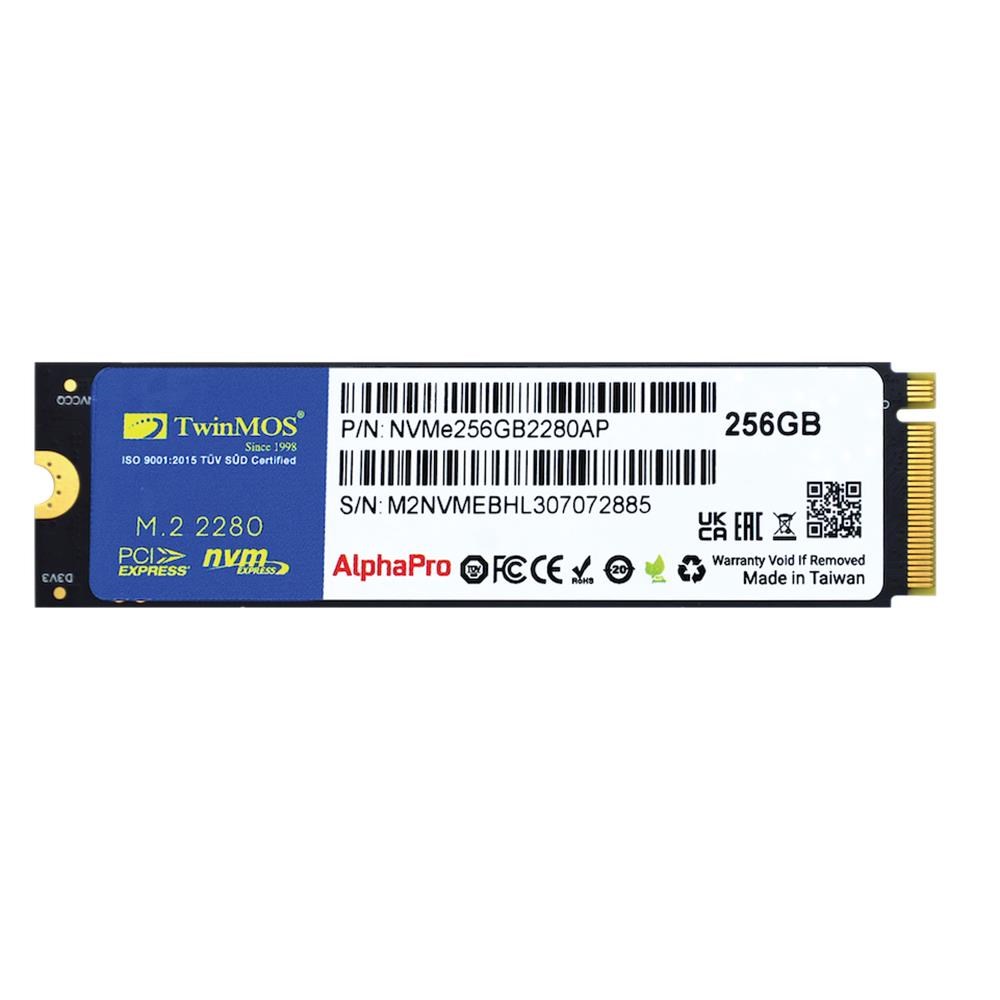 TWINMOSTwinMOS 256GB NVMe256GB2280AP M.2 PCIe Gen3 NVMe SSD (3600-3250Mb-s) TLC 3DNAND Ssd Disk6291104607798