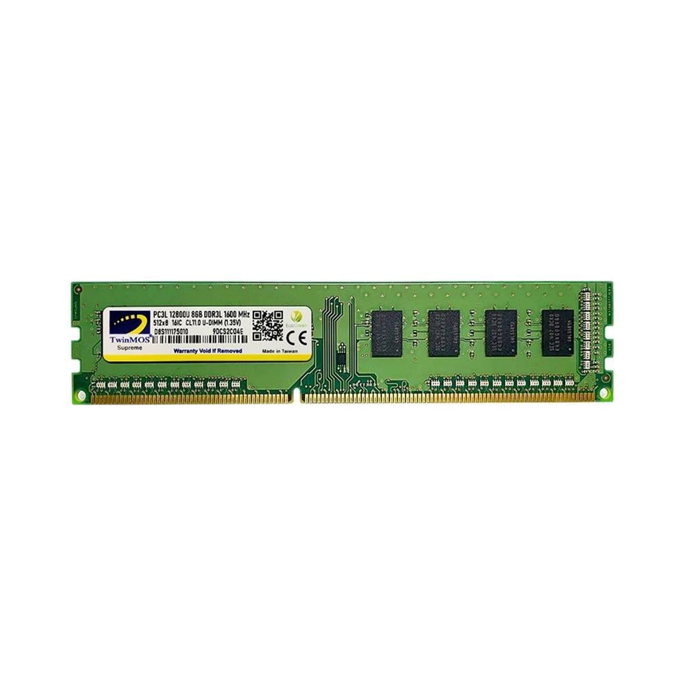 TWINMOSTwinMOS DDR3 8GB 1600MHz 1.35V Low Voltage Desktop Pc Ram (MDD3L8GB1600D)6291104606487