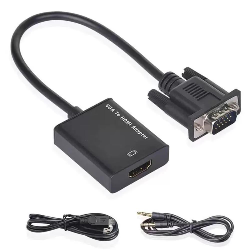 VCOMVcom CG597 Vga Erkek To Hdmi Dişi+AUX Siyah Dönüştürücü4895182226791