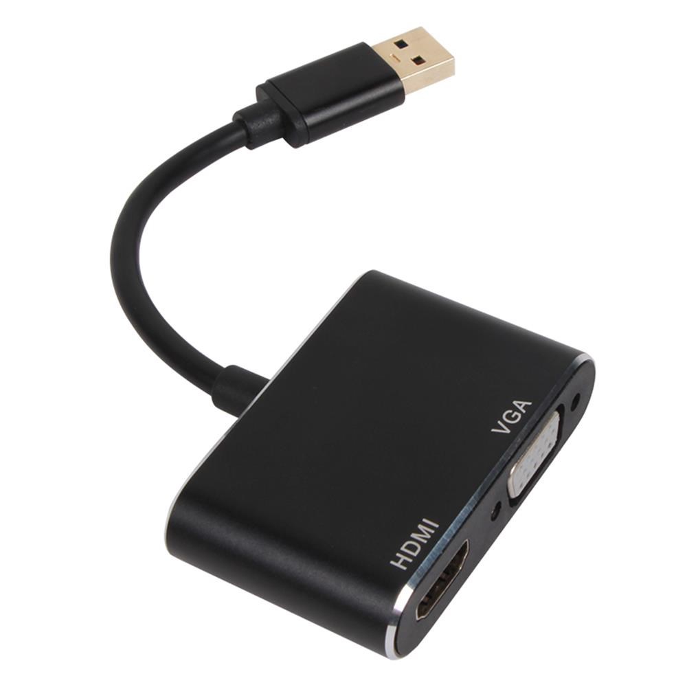 VCOMVcom CU322M USB3.0 Erkek To HDMI Dişi + VGA Dişi Çevirici4895182217300