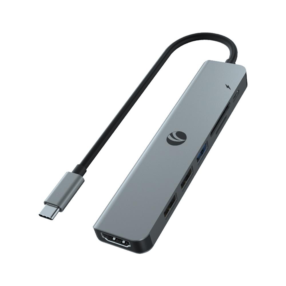 VCOMVcom CUE18 Type-C To Hdmi(4K@30Hz)+Usb3.0+Usb-A2.0+SD2.0+TF2.0+Pd 3.0 100W Çoklayıcı4895182246966