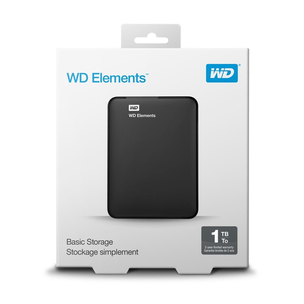 WESTERN DIGITALWd 1TB 2.5 Usb3.0 Wdbuzg0010Bbk Elements Siyah Harici Harddisk718037855448