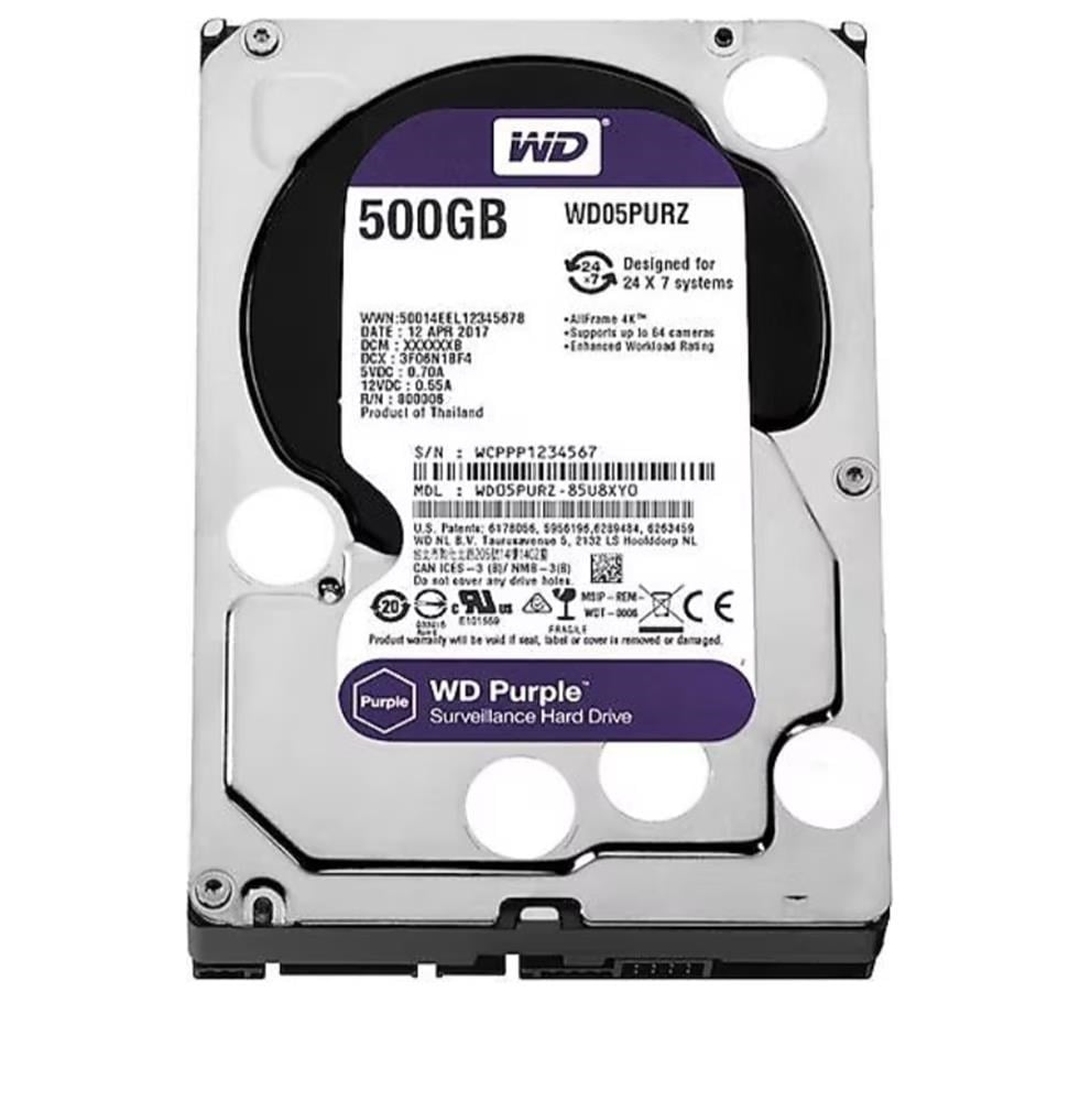 WESTERN DIGITALWd 500Gb Purple WD500PURZ 3.5