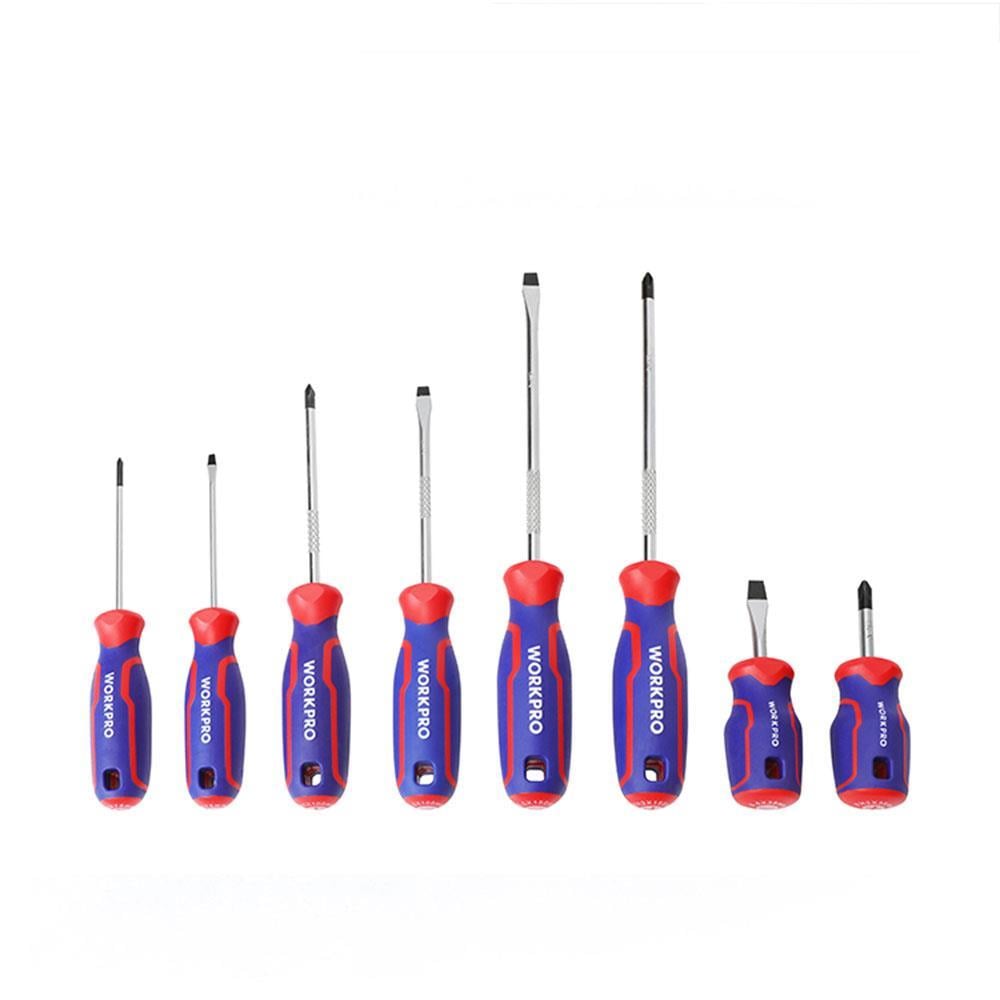 WorkproWORKPRO WP200505 8 Parça Profesyonel CR-V Manyetik Tornavida SetiWP200505
