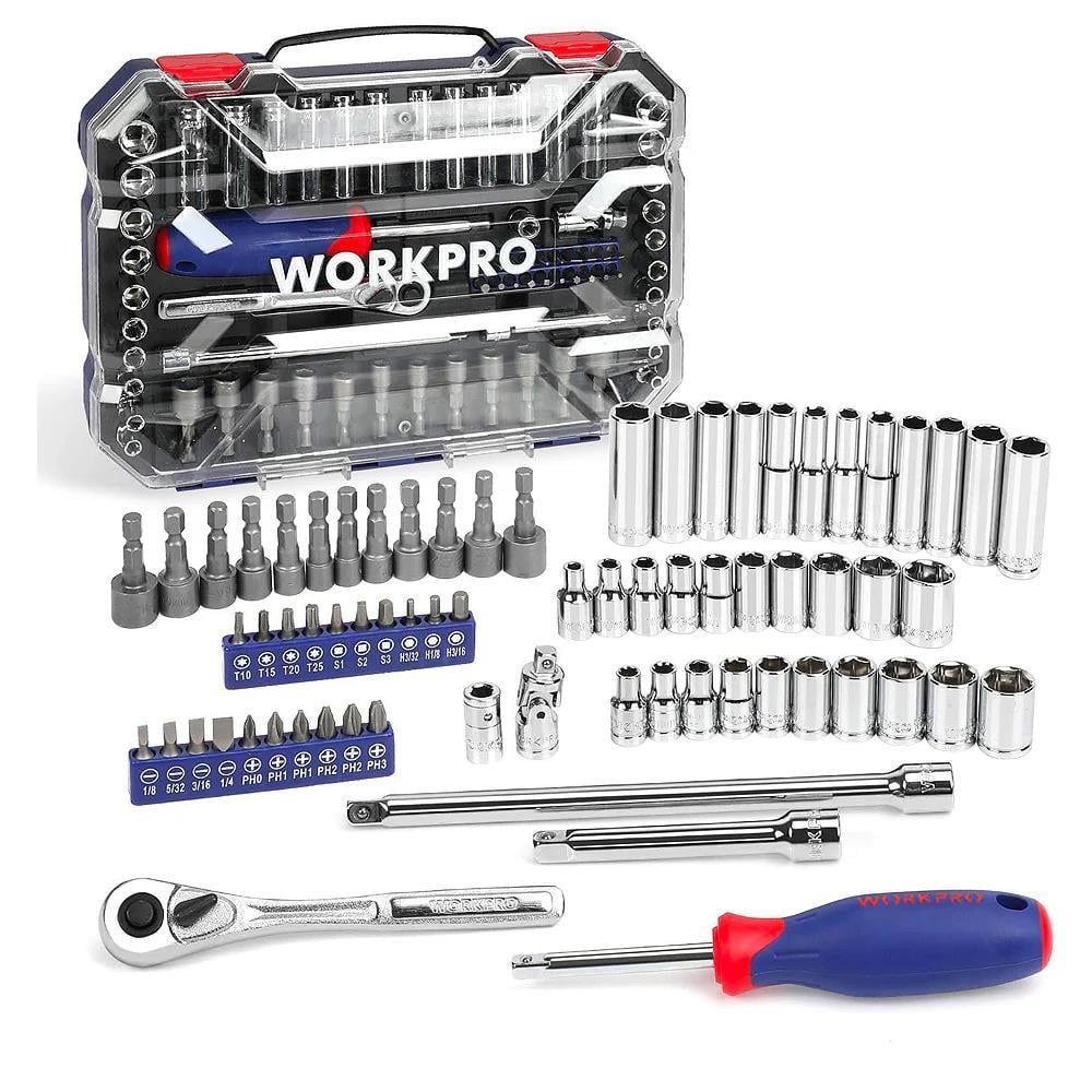 WorkproWORKPRO WP202522 1/4'’ Metrik/İnç 70 Parça Cr-V Profesyonel Lokma TakımıWP202522