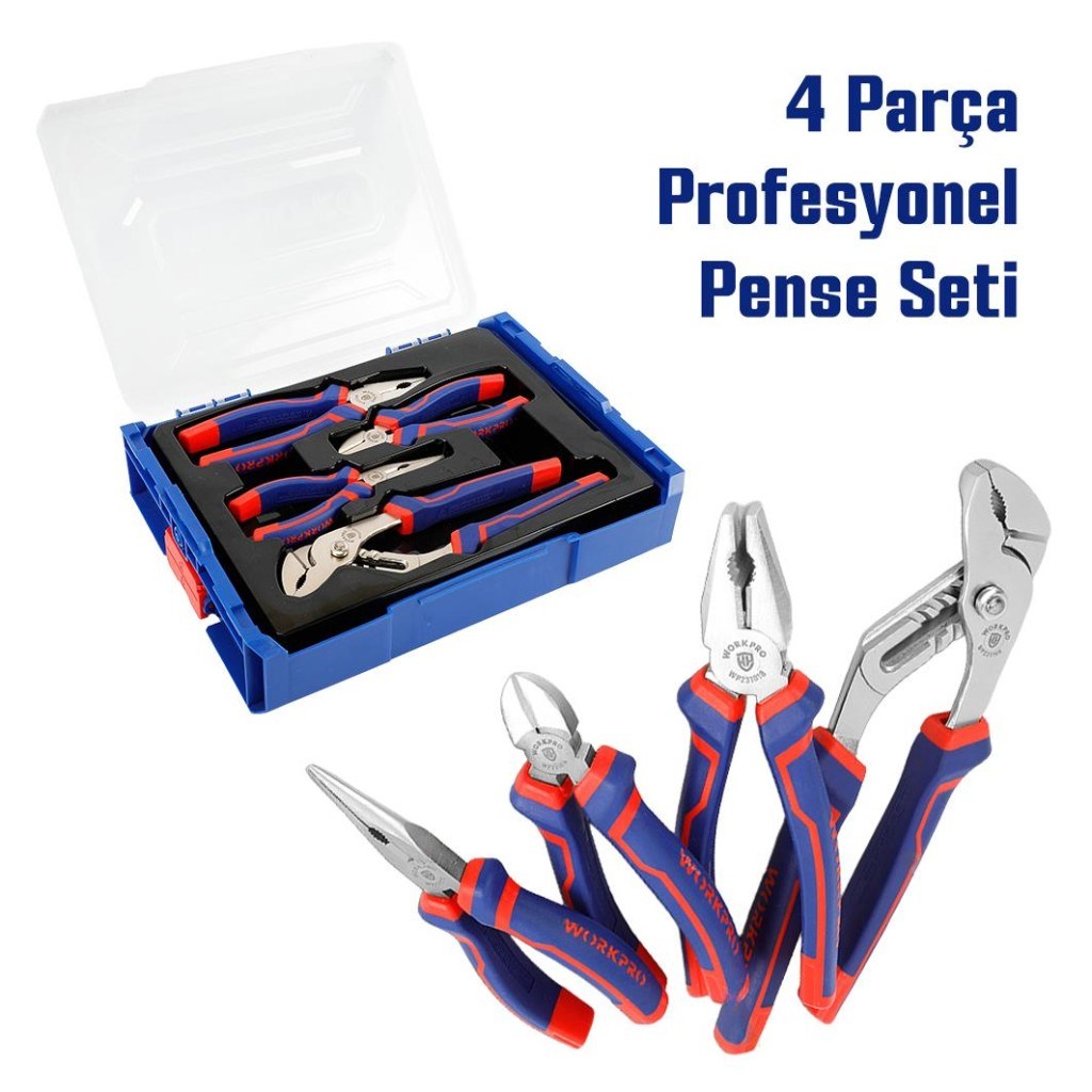 WorkproWORKPRO WP209133 4 Parça Profesyonel Pense SetiWP209133