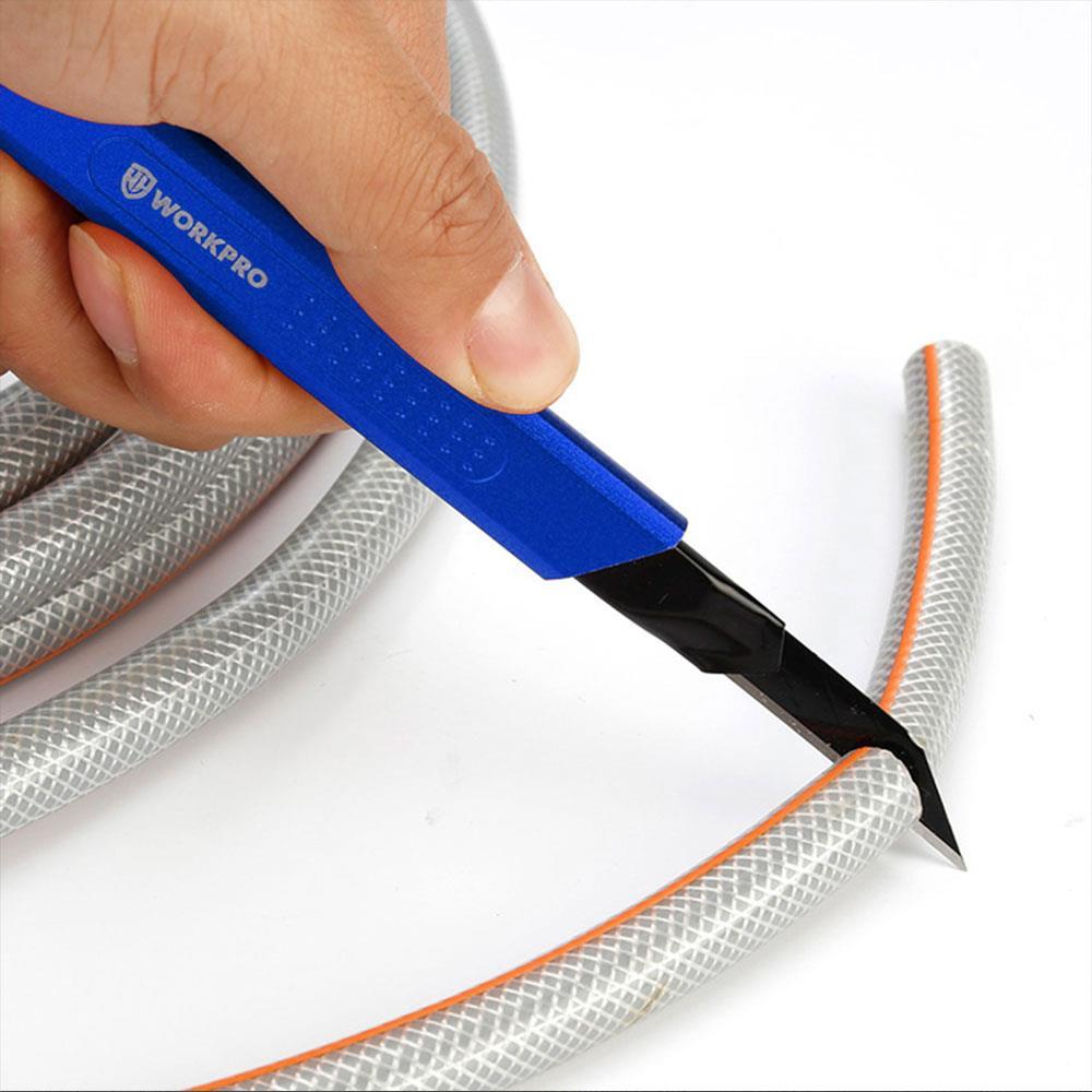 WorkproWORKPRO WP212012 9MM Alüminyum Kasa Cep Askılı Maket Bıçağı (MAVİ)WP212012