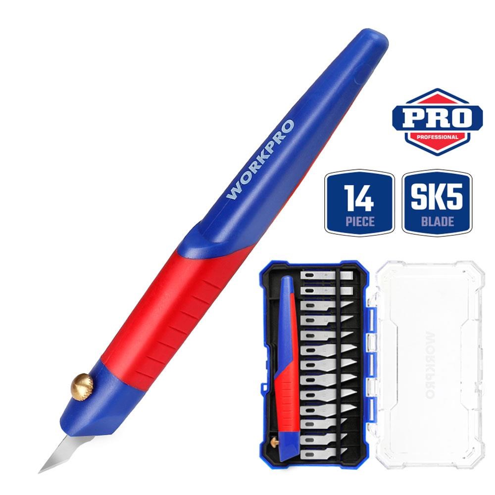 WorkproWORKPRO WP219005 14 Parça Profesyonel Hobi Maket Bıçağı SetiWP219005