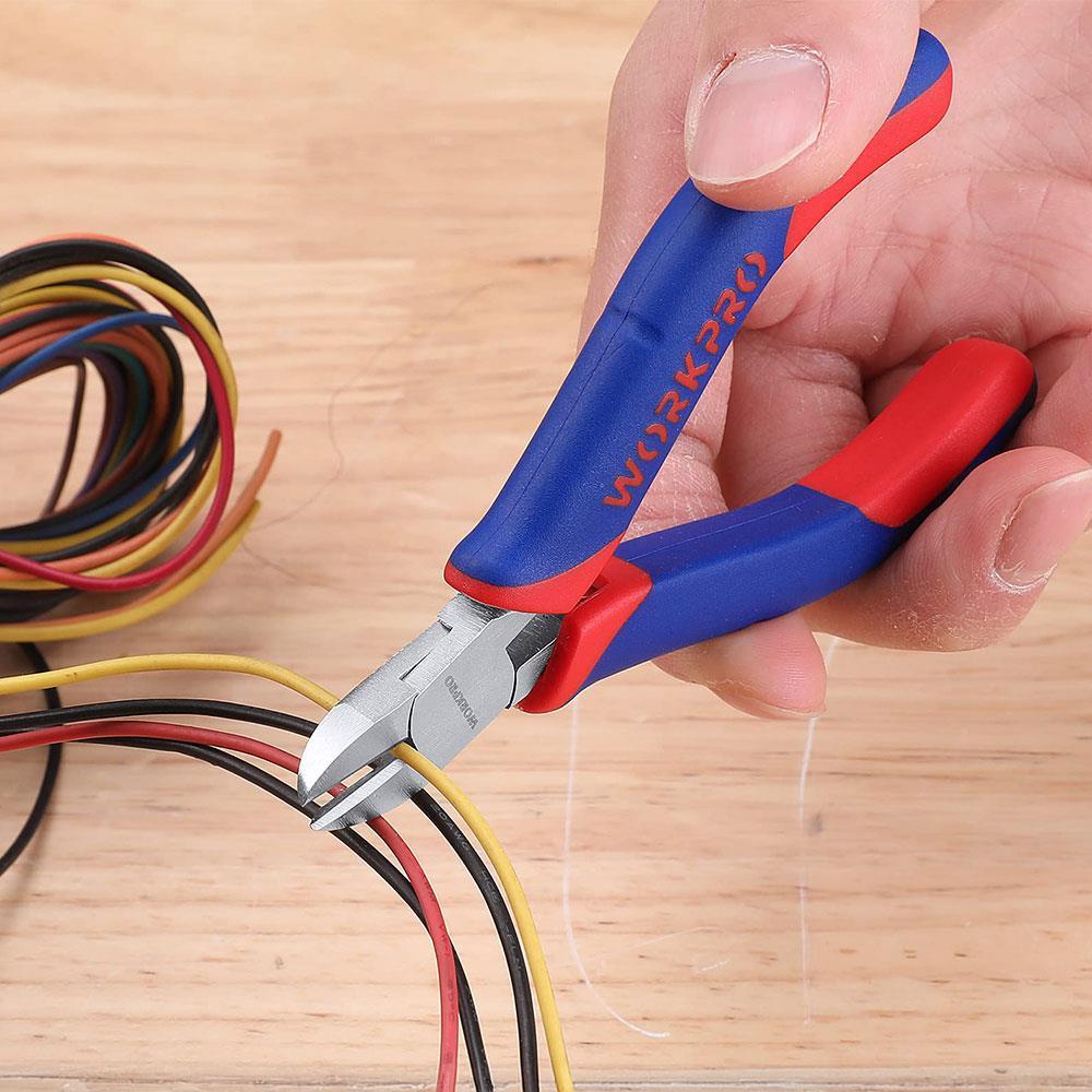 WorkproWORKPRO WP231096 110MM CR-V Elektronikçi Profesyonel Mini Yan keskiWP231096