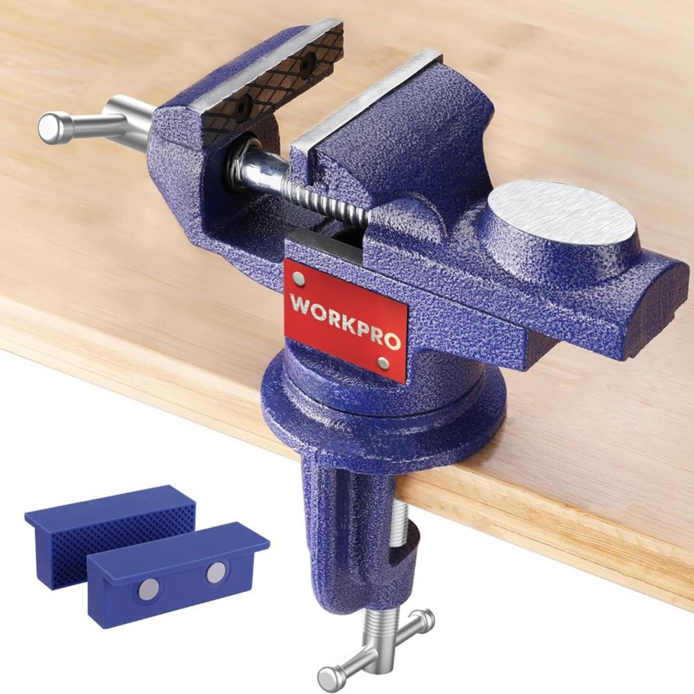 WorkproWORKPRO WP233010 65mm 360° Döner Tabanlı Örslü Profesyonel Mini Tezgâh MengeneWP233010