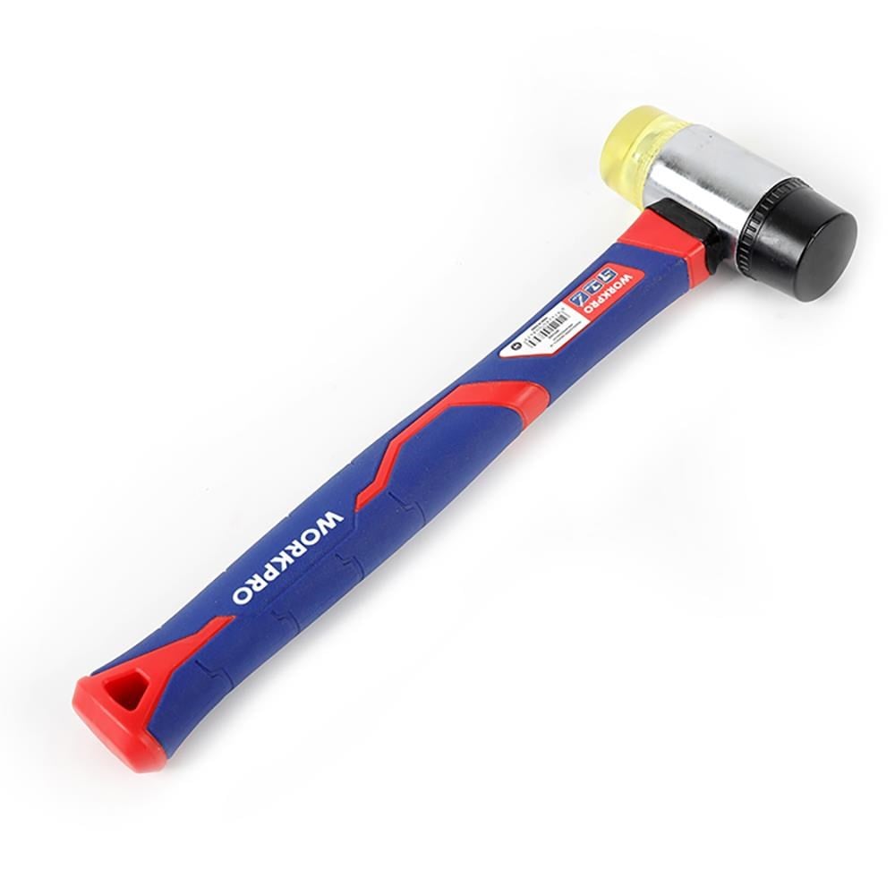 WorkproWORKPRO WP241036 40mm Fiberglas Saplı Çift Başlı Hassas Lastik ÇekiçWP241036