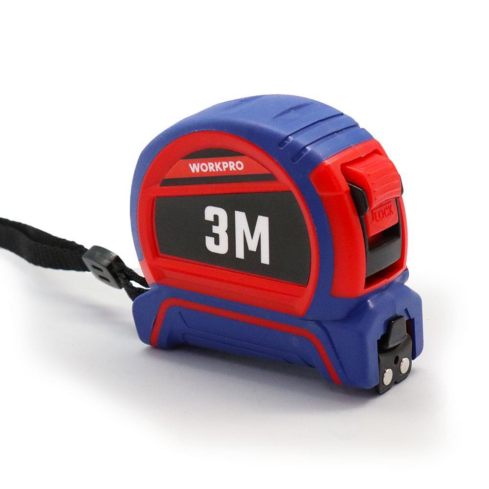 WorkproWORKPRO WP261040 3Mx16mm Naylon Kaplama Sarı Çift Taraflı Manyetik Çelik Şerit MetreWP261040