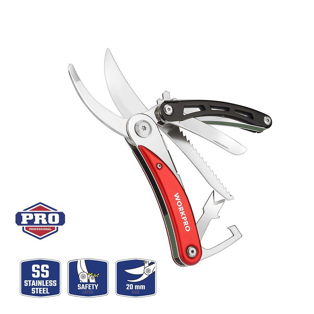 WorkproWORKPRO WP382005 4 IN 1 Çok Fonksiyonlu Bağ Bahçe Dal Budama MakasıWP382005