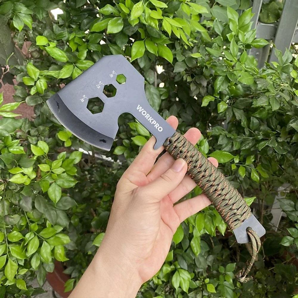 WorkproWORKPRO WP383002 250MM Çok Fonksiyonlu Kamp Baltası + Magnezyum AteşleyiciWP383002