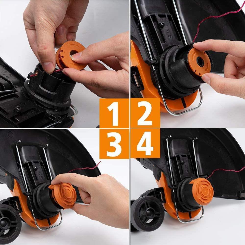 WorxWORX WA0007 1.65mmX5Metre Çift Çıkışlı Duble Helix Spiral Burgulu Yedek MisinaWA0007