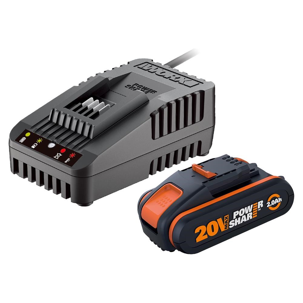 WorxWORX WA3601 20Volt 2.0Ah. PowerShare Li-ion Akü ve Akü Şarj CihazıWA3601