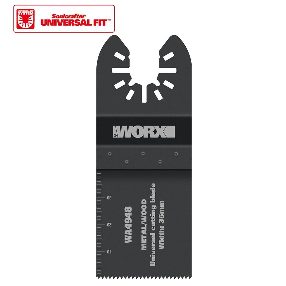 WorxWORX WA4948 Çok Amaçlı Raspalama Makinası İçin 35x40mm Ahşap, Fiberglas, PVC Universal Kesme BıçağıWA4948