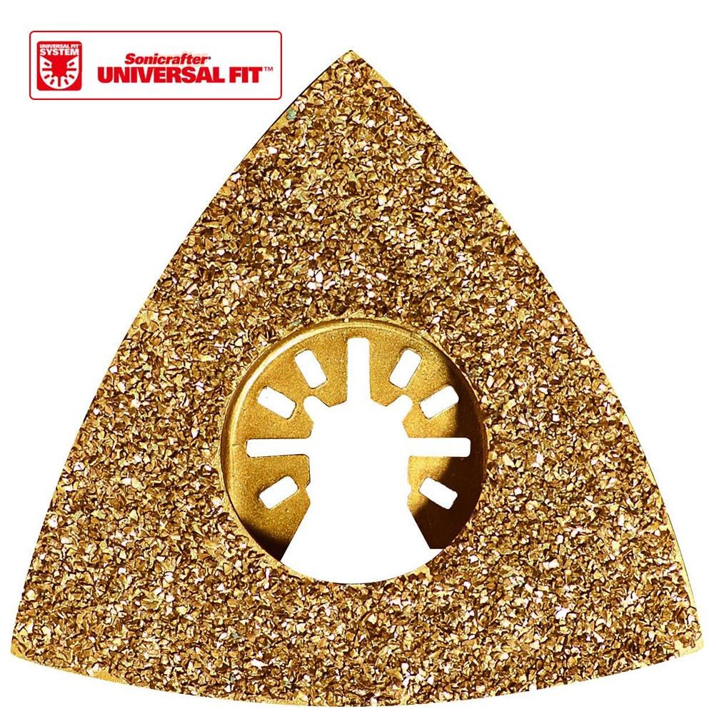 WorxWORX WA4966 Çok Amaçlı Raspalama Makinası İçin 75x75mm Karbür Kaplama Harç, Boya, Yapıştırıcı Universal Zımpara BaşlığıWA4966